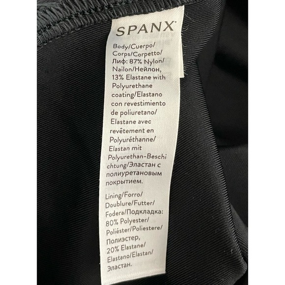 SPANX Faux Leather Leggings Black Large Casual Dressy Ankle Length - Picture 13 of 15